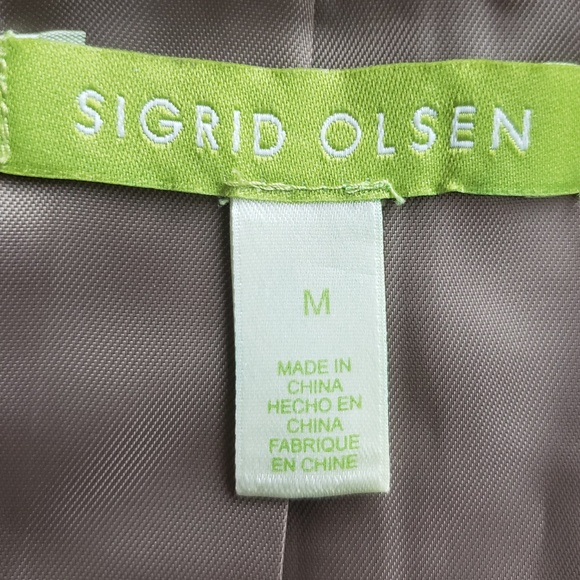 Sigrid Olsen Genuine Leather/Suede Jacket, Size M - Picture 7 of 8